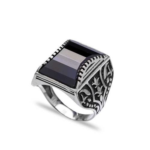 Onyx Authentic Men Ring Wholesale Handmade 925 Sterling Silver